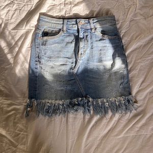 Women’s Kancan Skirt with Fraying!